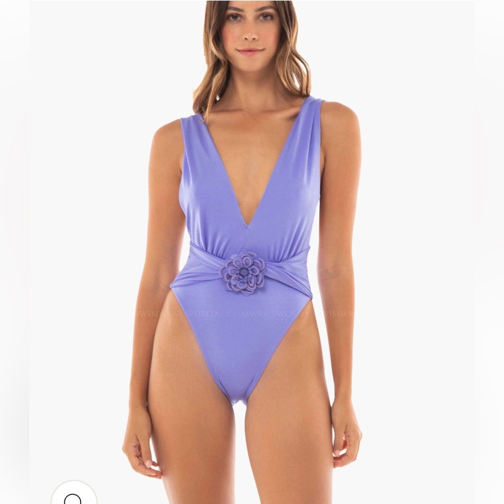 Agua Bendita Lavender One Piece Swimsuit - Picture 2 of 7